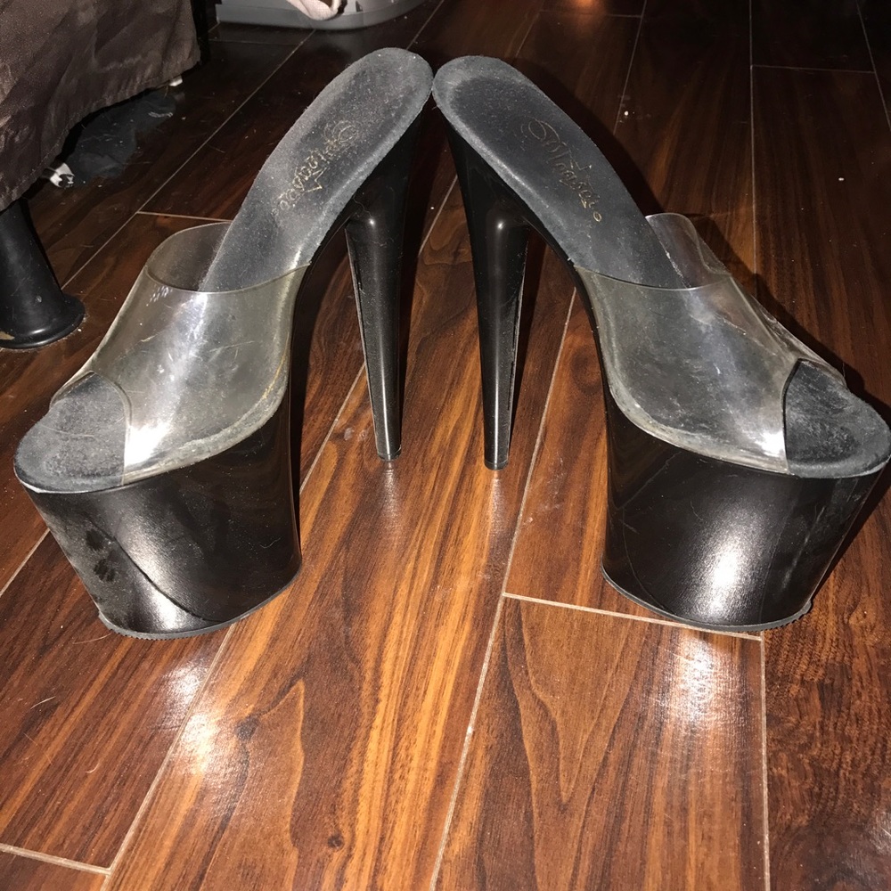 Black Pleaser Exotic Platforms